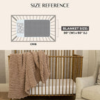 Chunky Knit Throw Blanket 50X30, Sandstone Brown Chenille Throw Blanket for Couch Bed Sofa, Soft Fluffy Cable Knit Blanket, Oeko-Tex Certified, Machine Washable