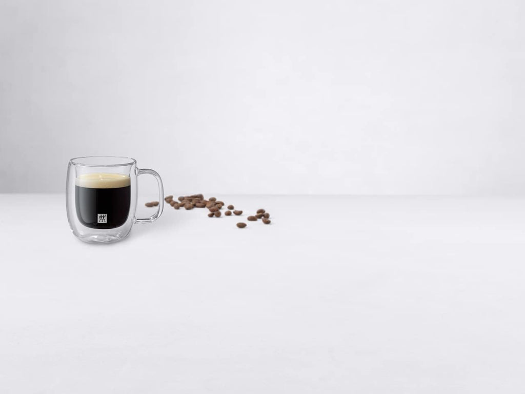 Sorrento plus 2-Pc Double-Wall Glass Espresso Mug Set