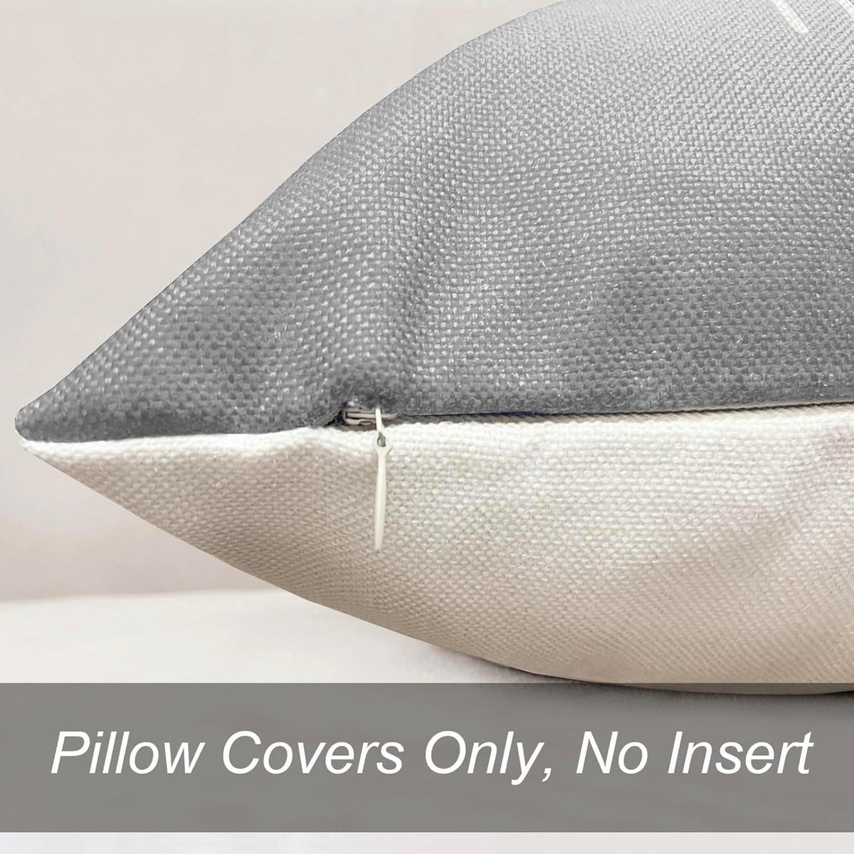 Decorative Boho Farmhouse Throw Pillow Covers 22X22 Inch Set of 4