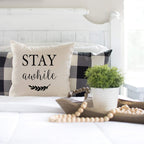 Outdoor Throw Pillow Covers 20X20 Inch Set of 2, Cream