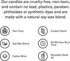 Premium Scented Candle, South Dakota - Scents of River Water, Lavender, Rosemary, 13.75 Oz, 60-80 Hour Burn, Natural Soy Blend Candle Home Decor, Relaxing Aromatherapy Candle