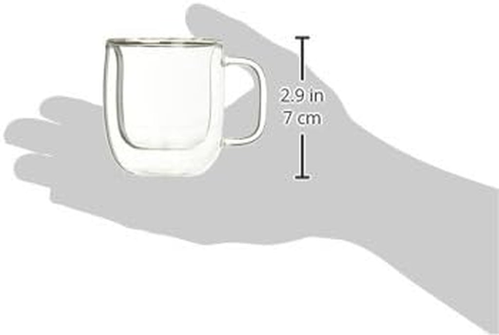 Sorrento plus 2-Pc Double-Wall Glass Espresso Mug Set