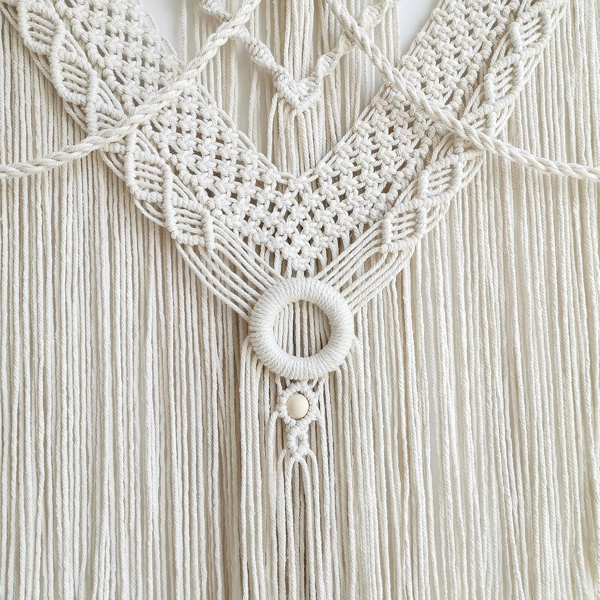 Macrame Wall Hanging Large- Boho Wall Decor- Large Wall Art- Wall Decor Living Room- Macrame Tapestry Boho Decor for Bedroom (Triangle)