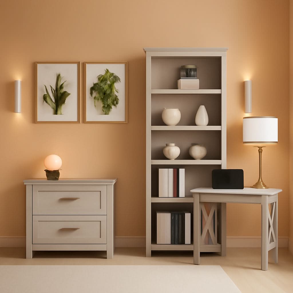 48" Writing Desk with File Cabinet