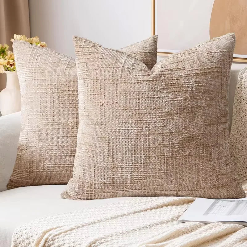 Chenille Throw Pillow Covers