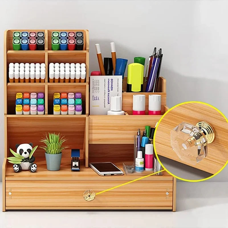 The Wooden Desk Organizer