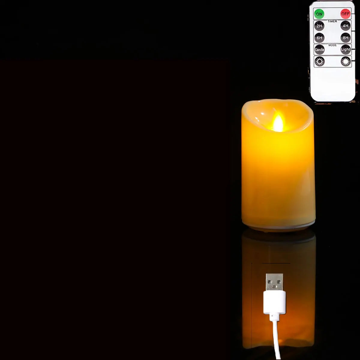 Flameless LED Candle Set — USB Rechargeable