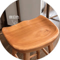 The Nordic Bar Chair — Solid Wood High Stool with Cushion