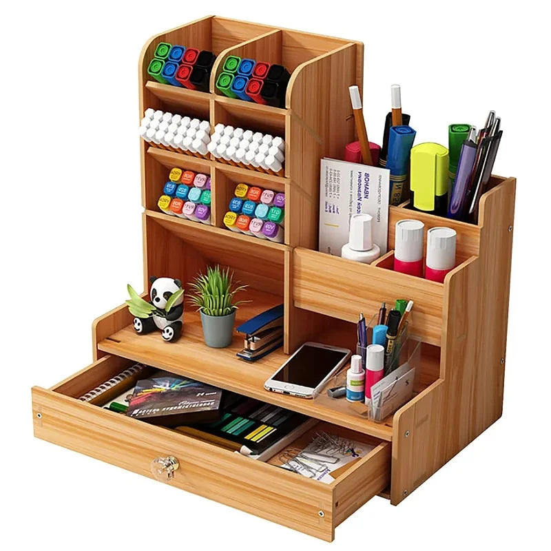 The Wooden Desk Organizer