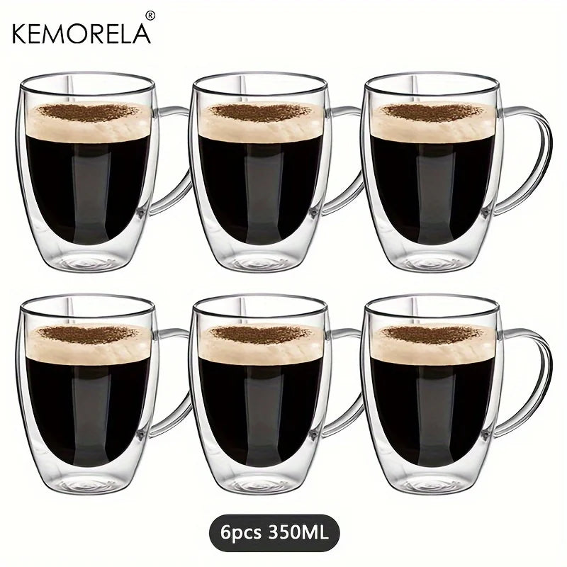 Double Wall Glass Coffee Mugs