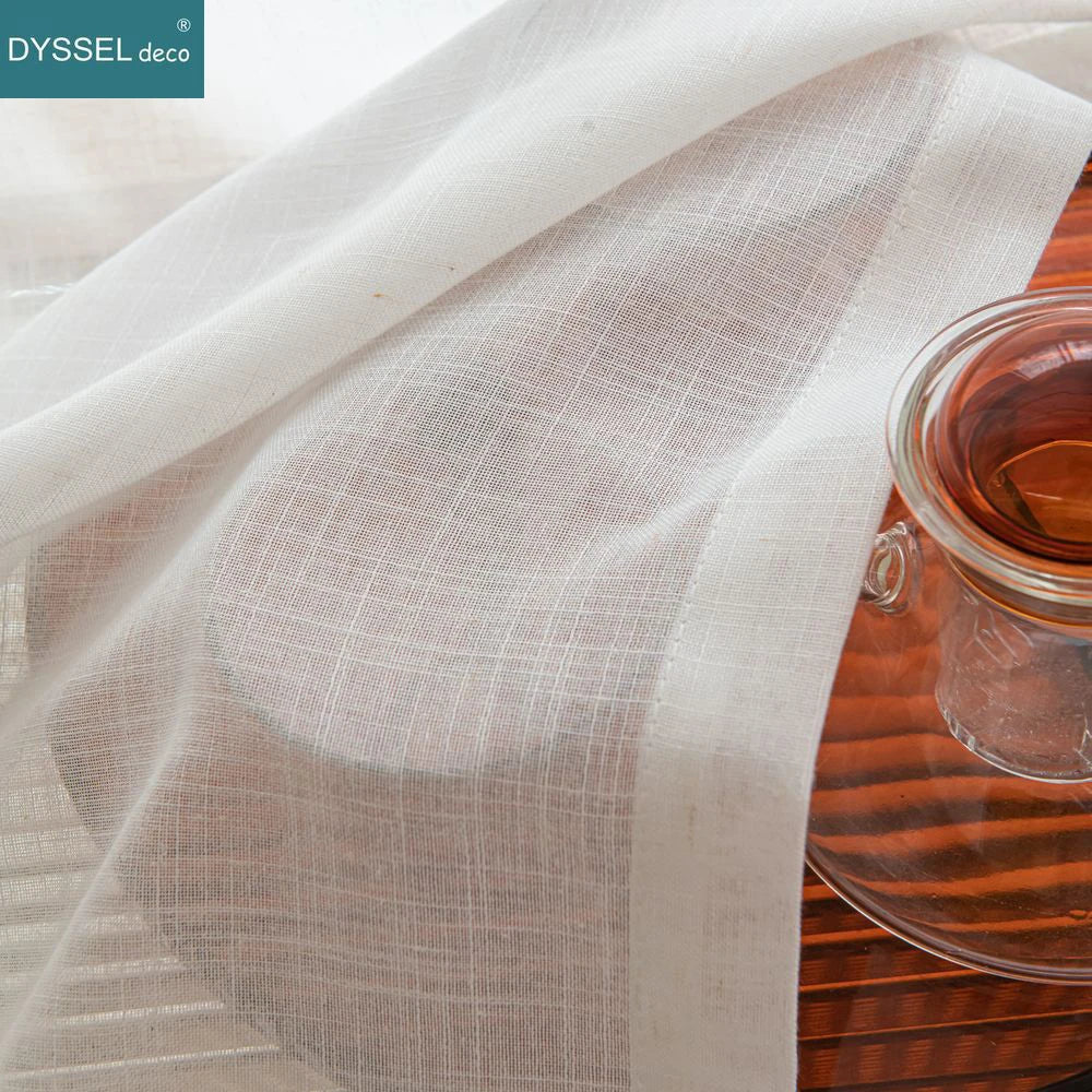 Soft Linen Sheer Curtains