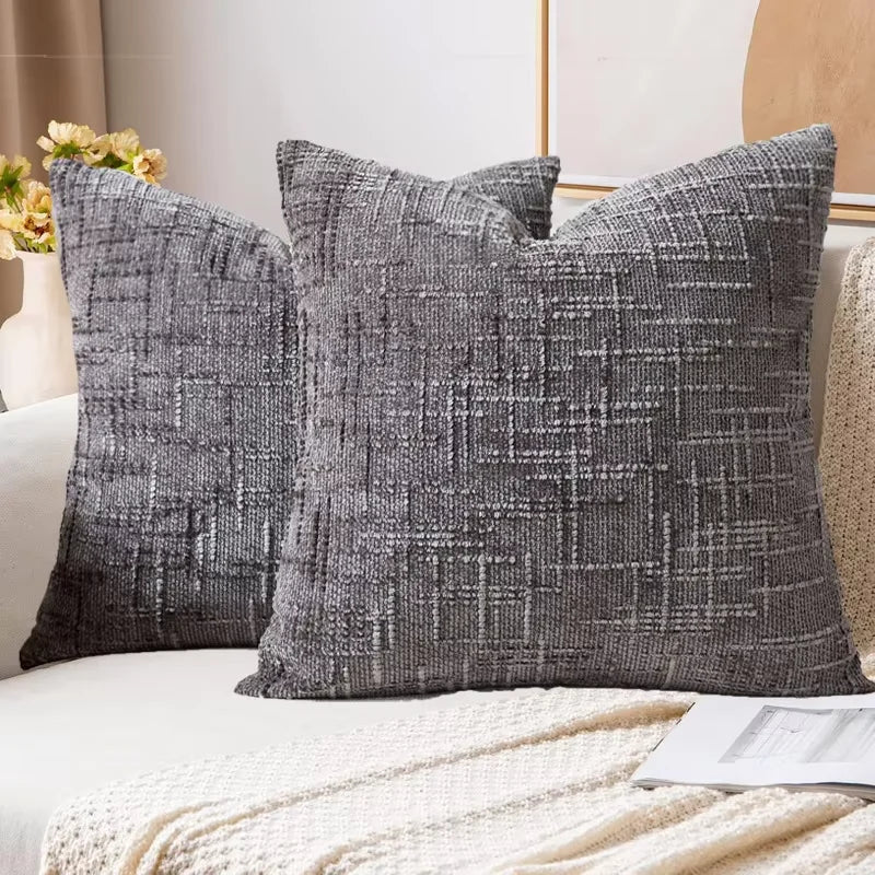 Chenille Throw Pillow Covers