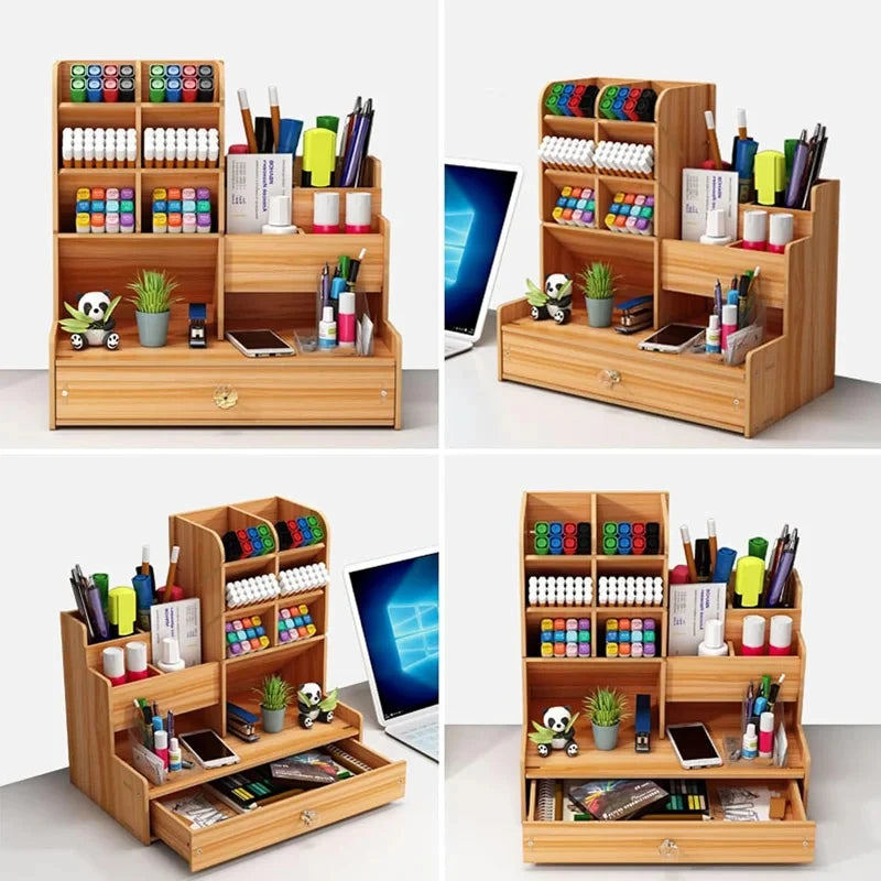 The Wooden Desk Organizer