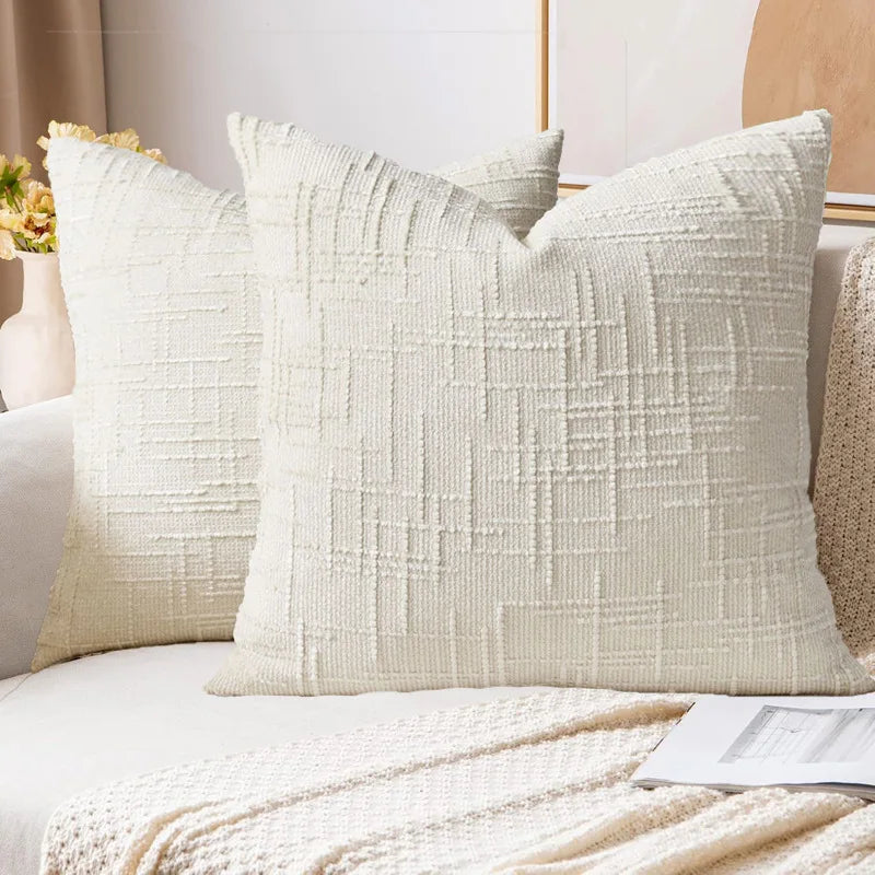 Chenille Throw Pillow Covers
