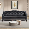 The Chesterfield Sofa — 80" High Back Leather Couch
