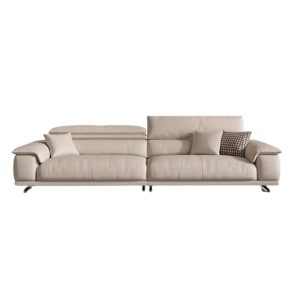 The Italian Leather Sofa — Luxury L-Shape Minimalist Couch