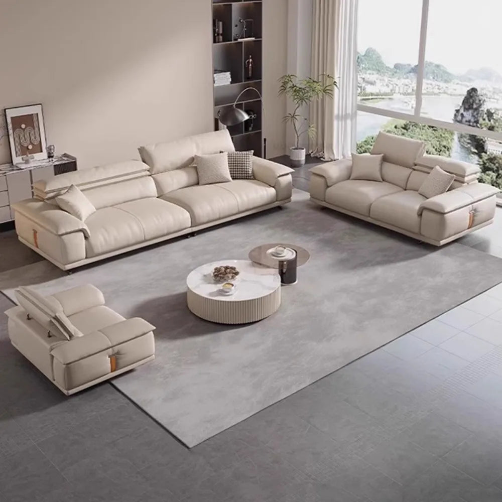 The Italian Leather Sofa — Luxury L-Shape Minimalist Couch