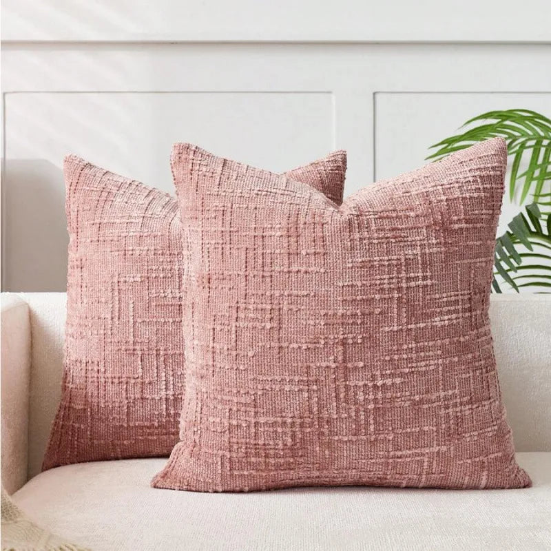 Chenille Throw Pillow Covers