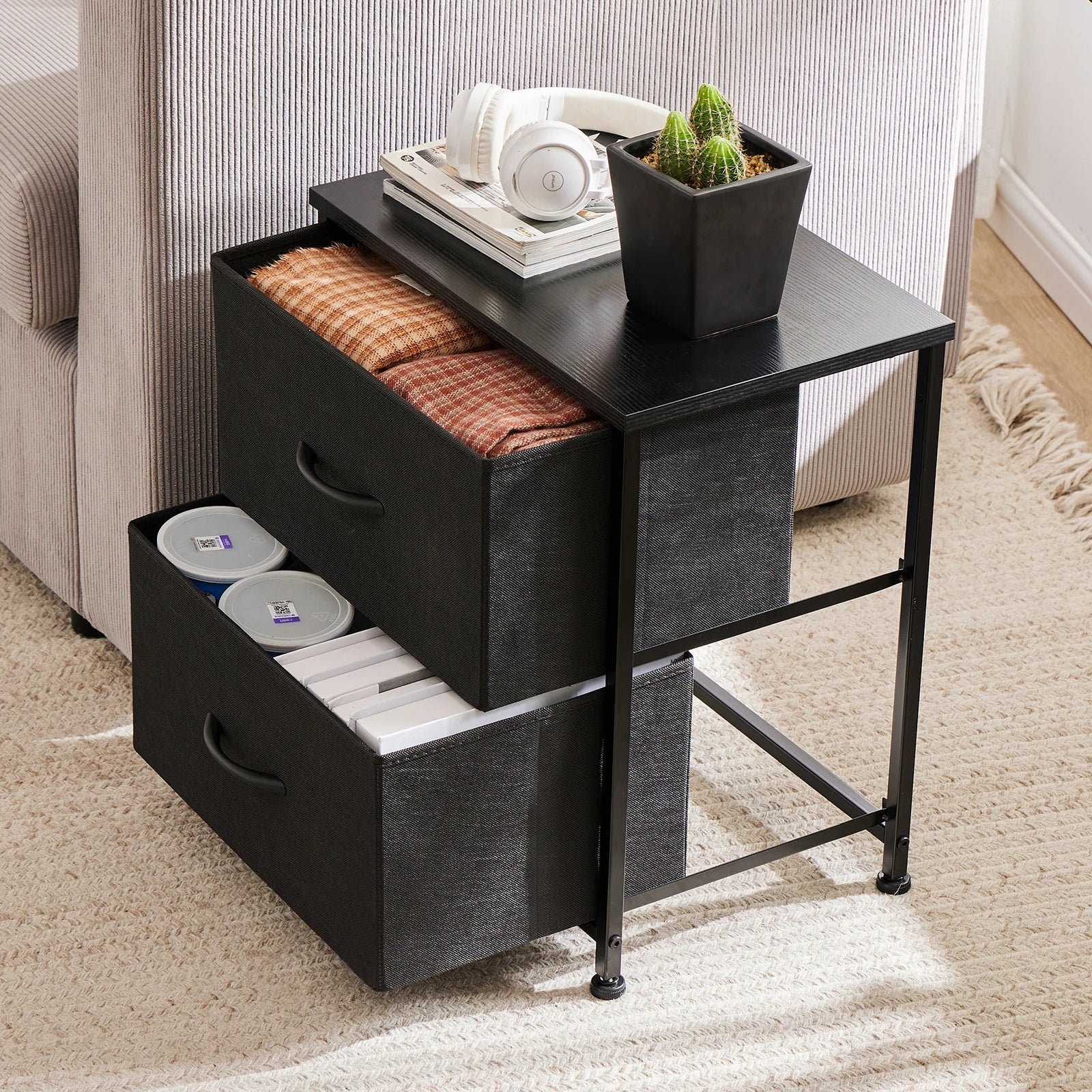 The Fabric Drawer Nightstand
