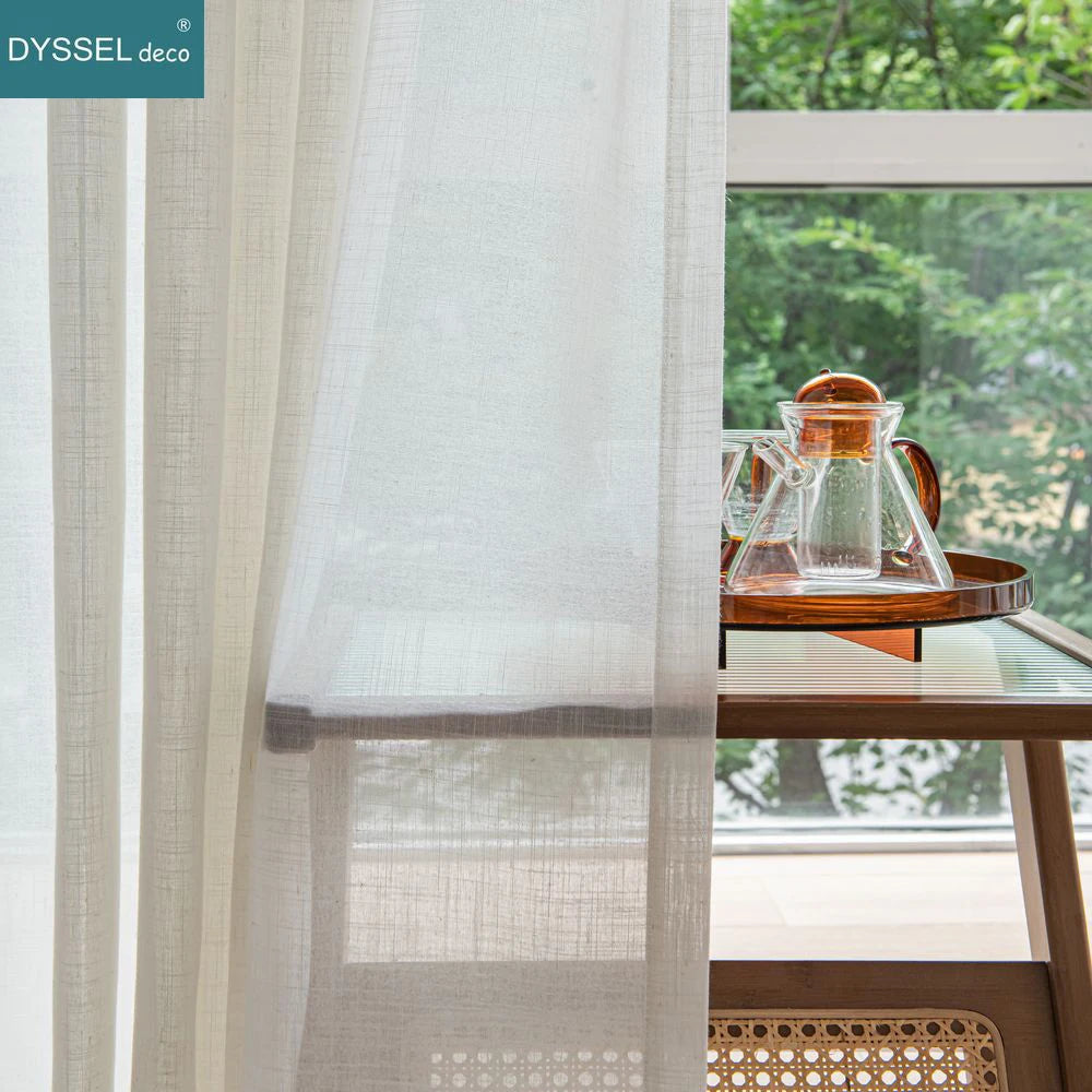 Soft Linen Sheer Curtains