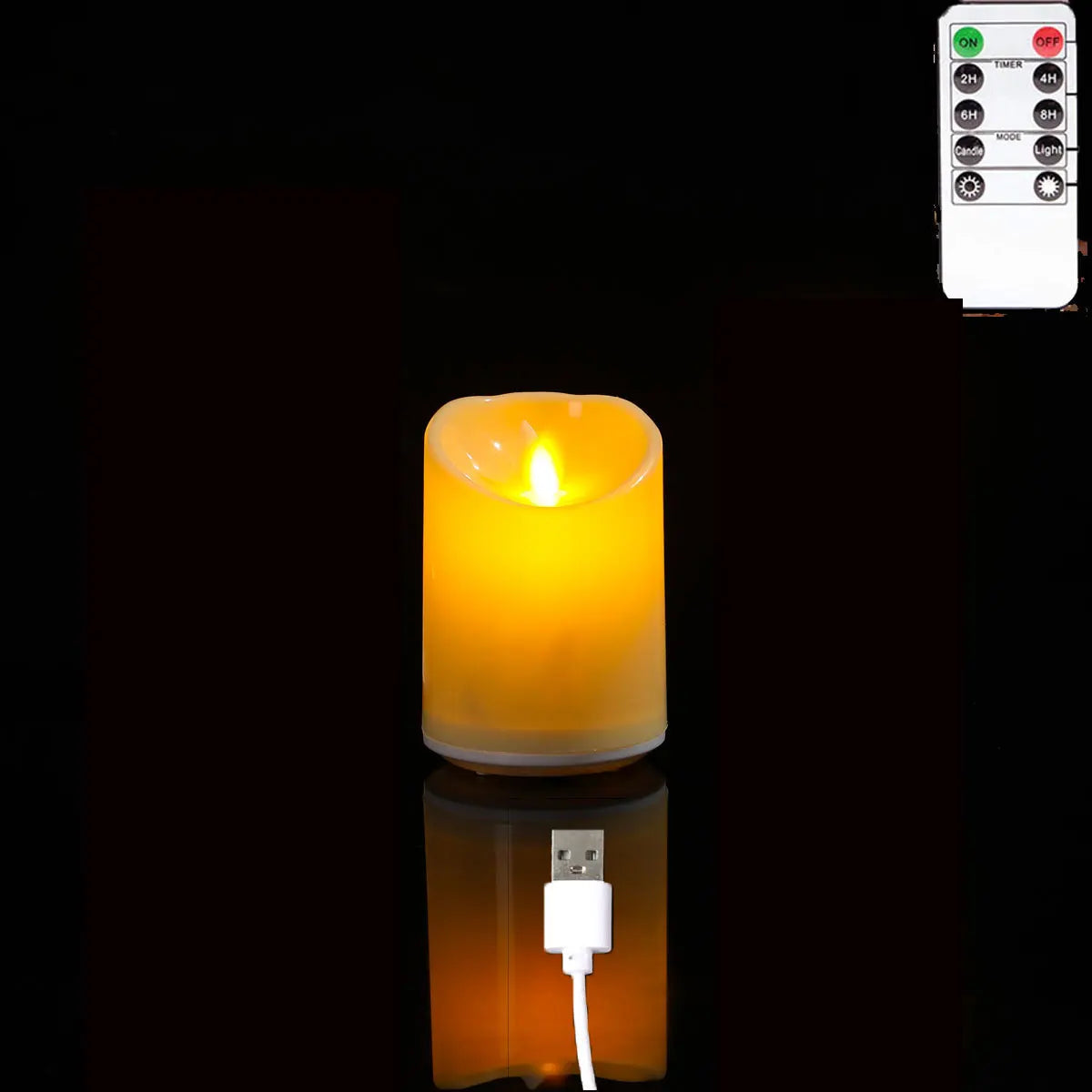 Flameless LED Candle Set — USB Rechargeable