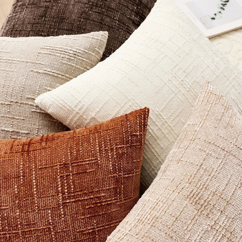 Chenille Throw Pillow Covers