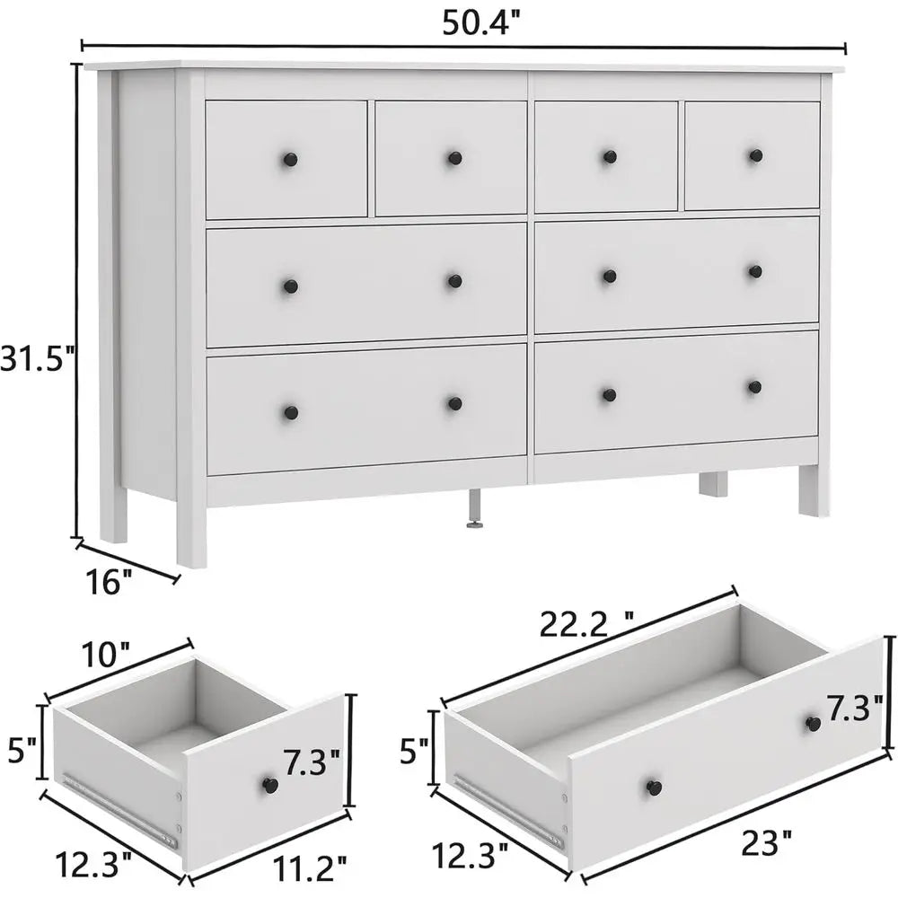 The 8-Drawer Modern Dresser