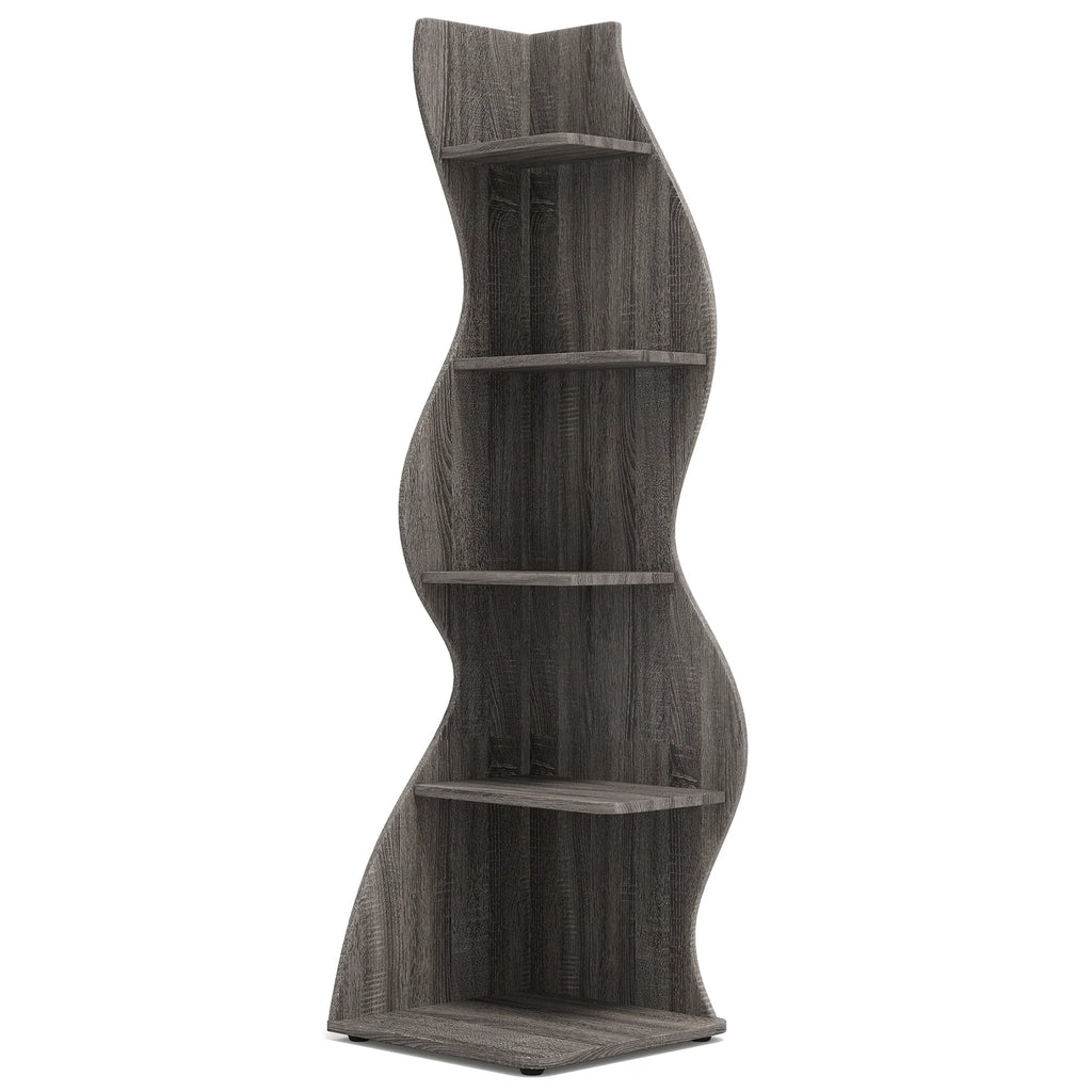 The 5-Tier Corner Bookshelf