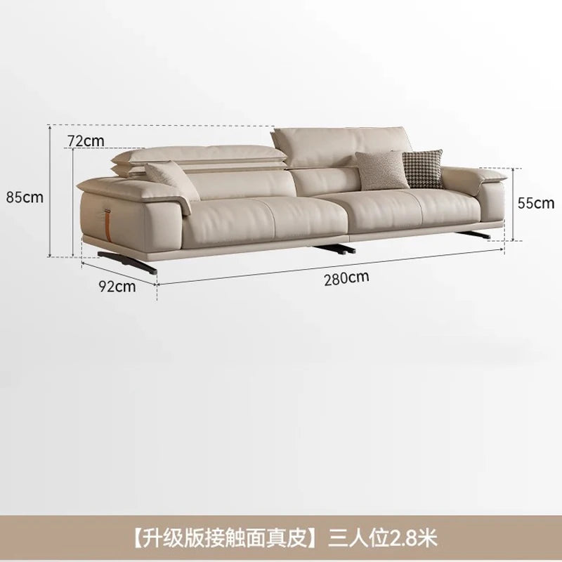 The Italian Leather Sofa — Luxury L-Shape Minimalist Couch
