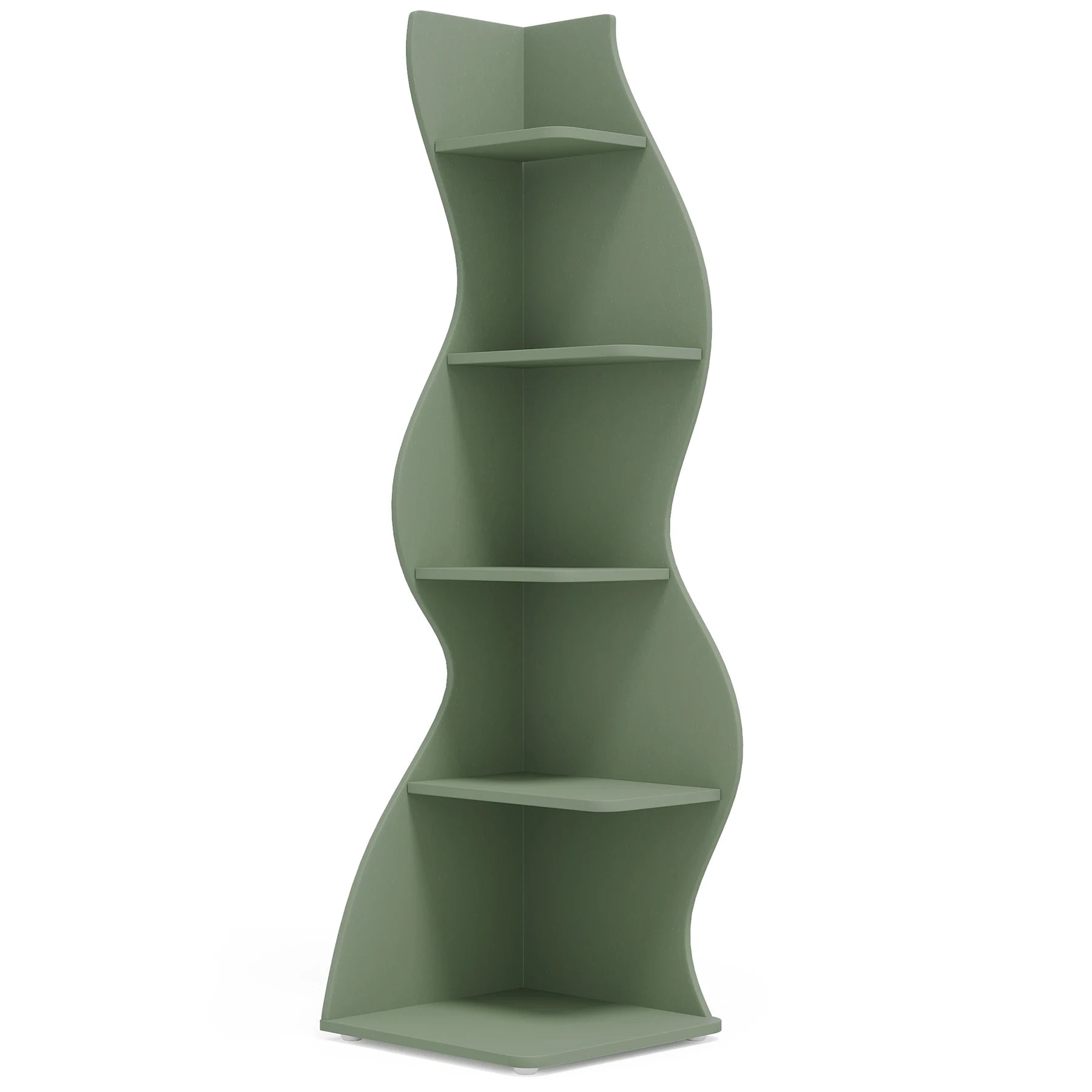 The 5-Tier Corner Bookshelf