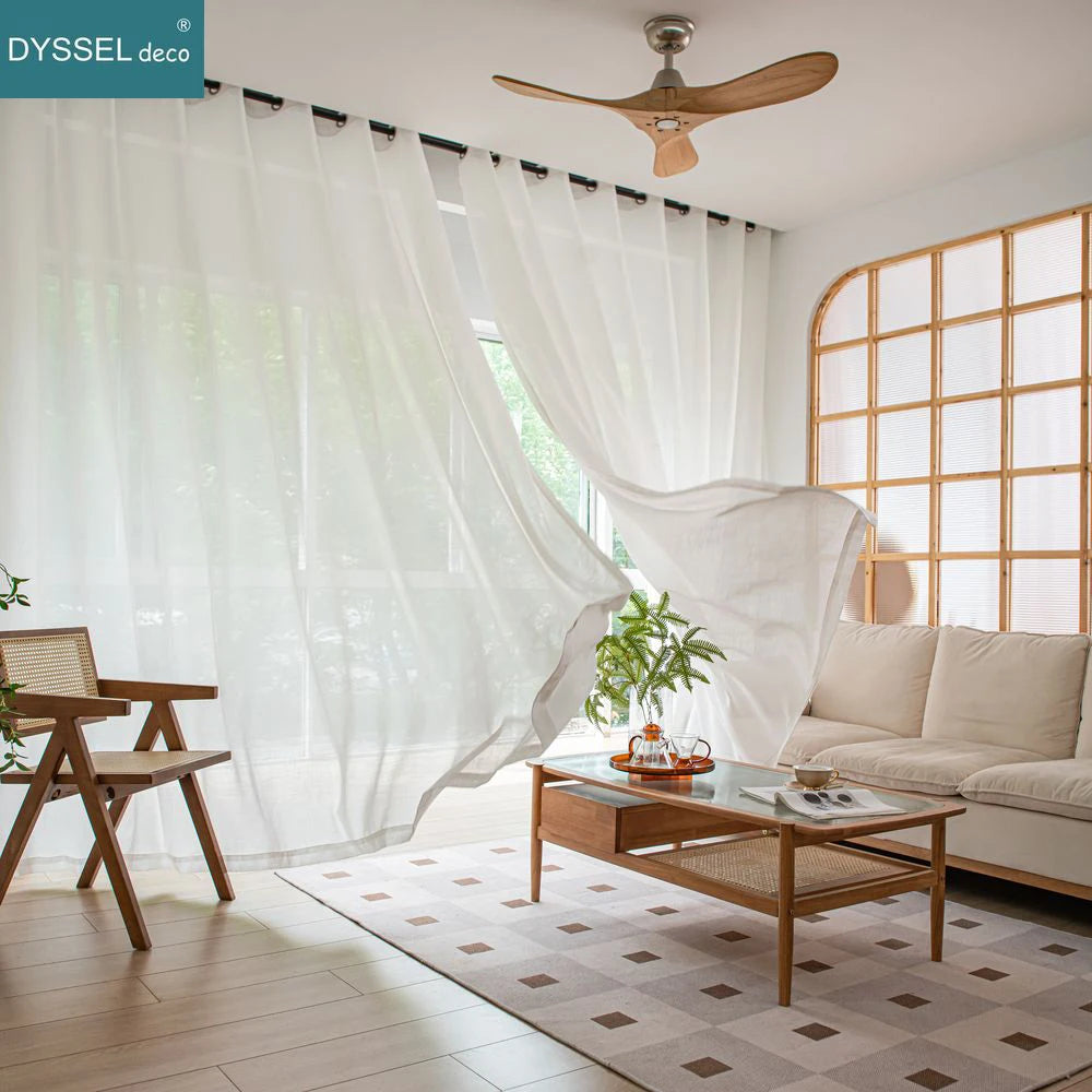 Soft Linen Sheer Curtains