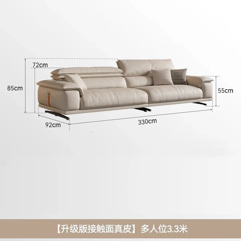 The Italian Leather Sofa — Luxury L-Shape Minimalist Couch