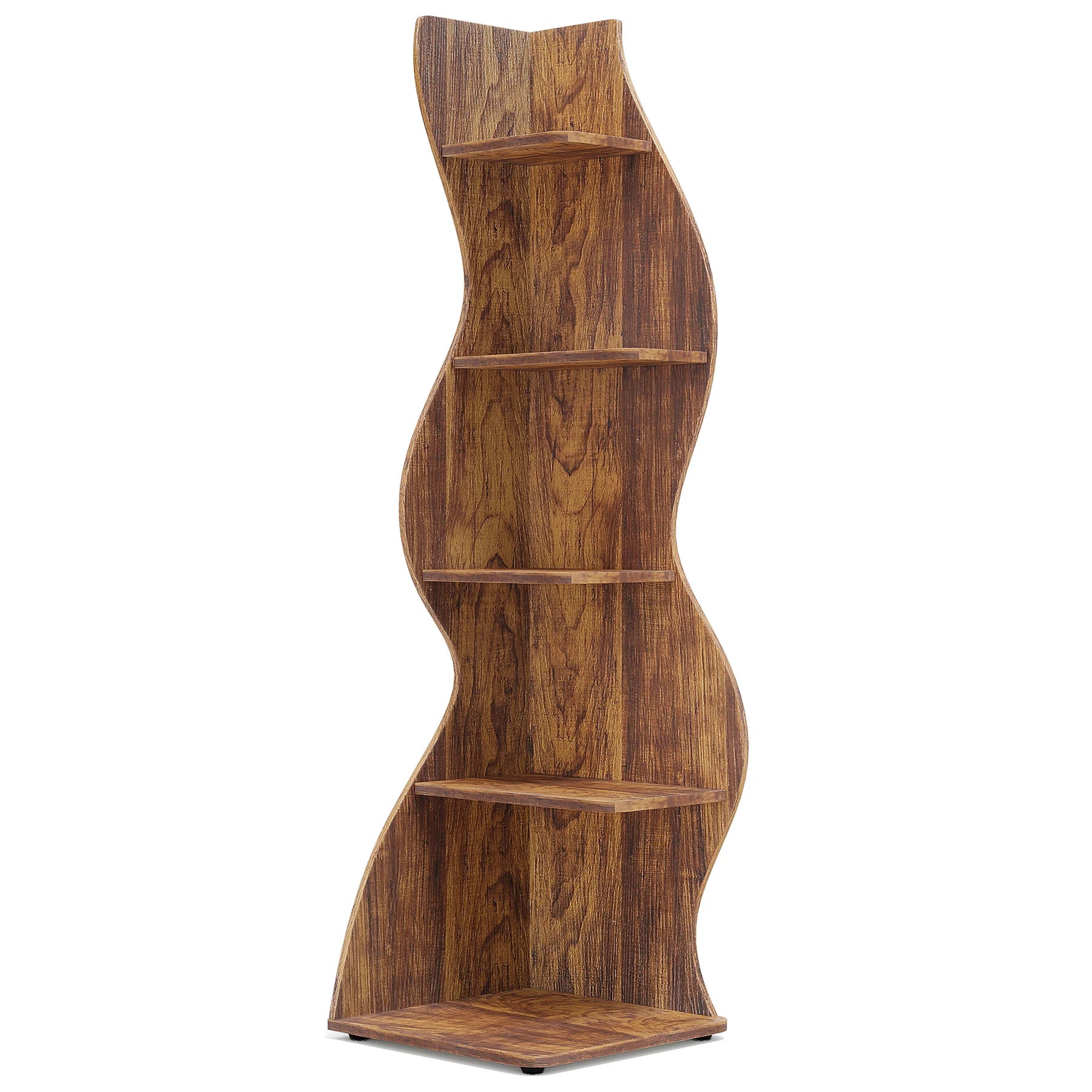 The 5-Tier Corner Bookshelf