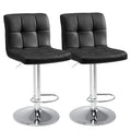 The Classic Bar Stool — Set of 2 PU Leather with Footrest