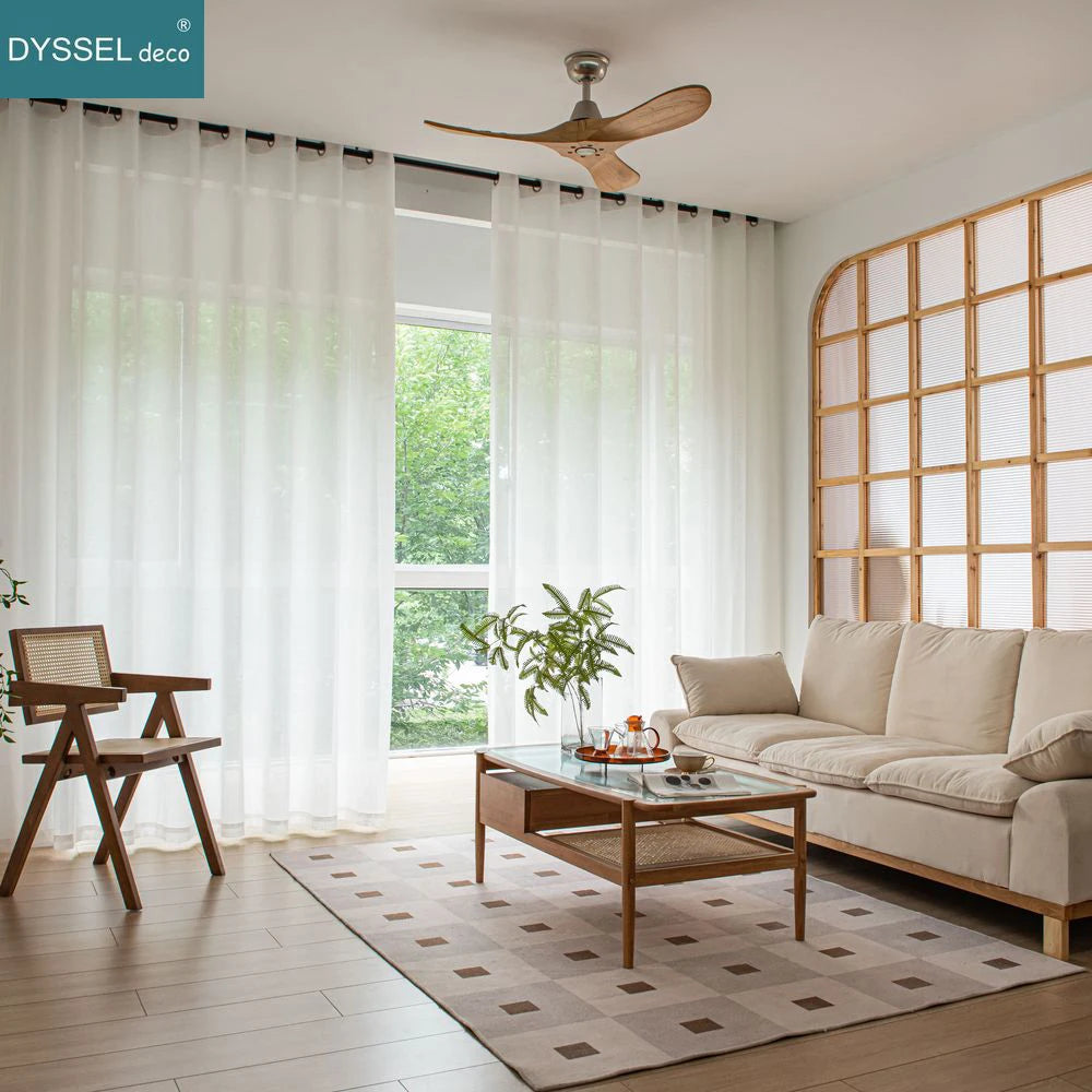 Soft Linen Sheer Curtains