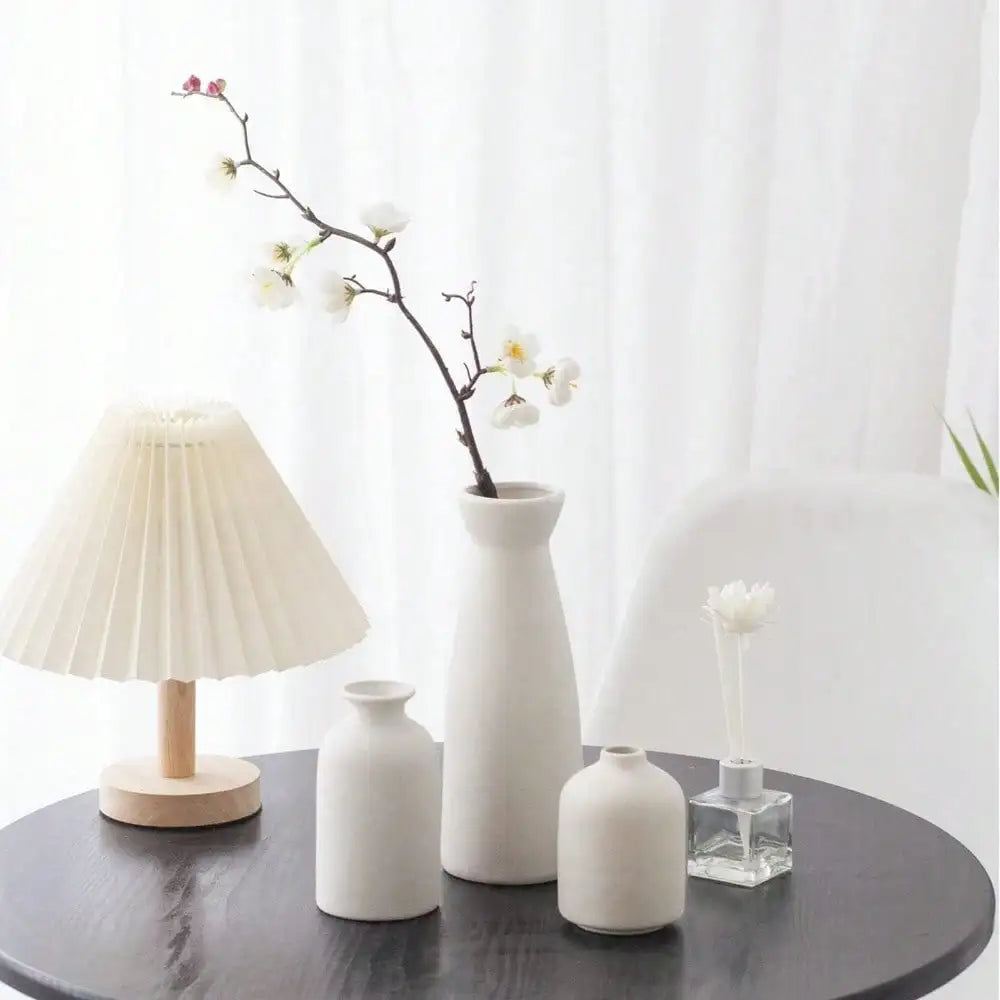 Bohemian Ceramic Vase Set — Set of 3
