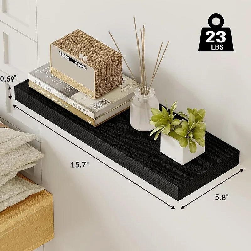 Floating Wall Shelves — Wood Storage Shelf