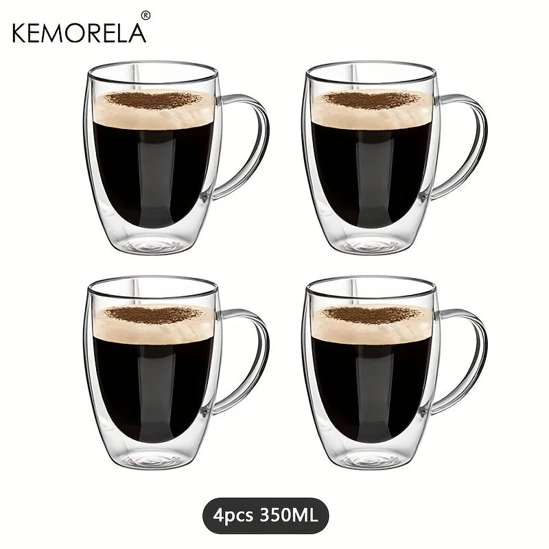 Double Wall Glass Coffee Mugs