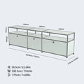 The Corner Media Cabinet — Modular Metal Display & Storage
