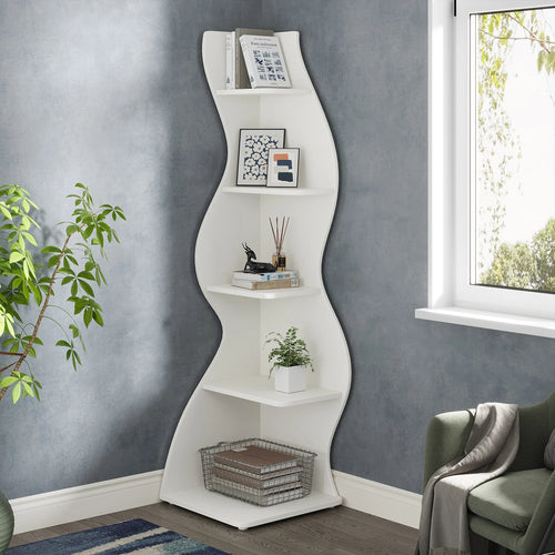 The 5-Tier Corner Bookshelf