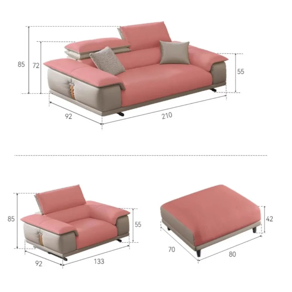 The Italian Leather Sofa — Luxury L-Shape Minimalist Couch