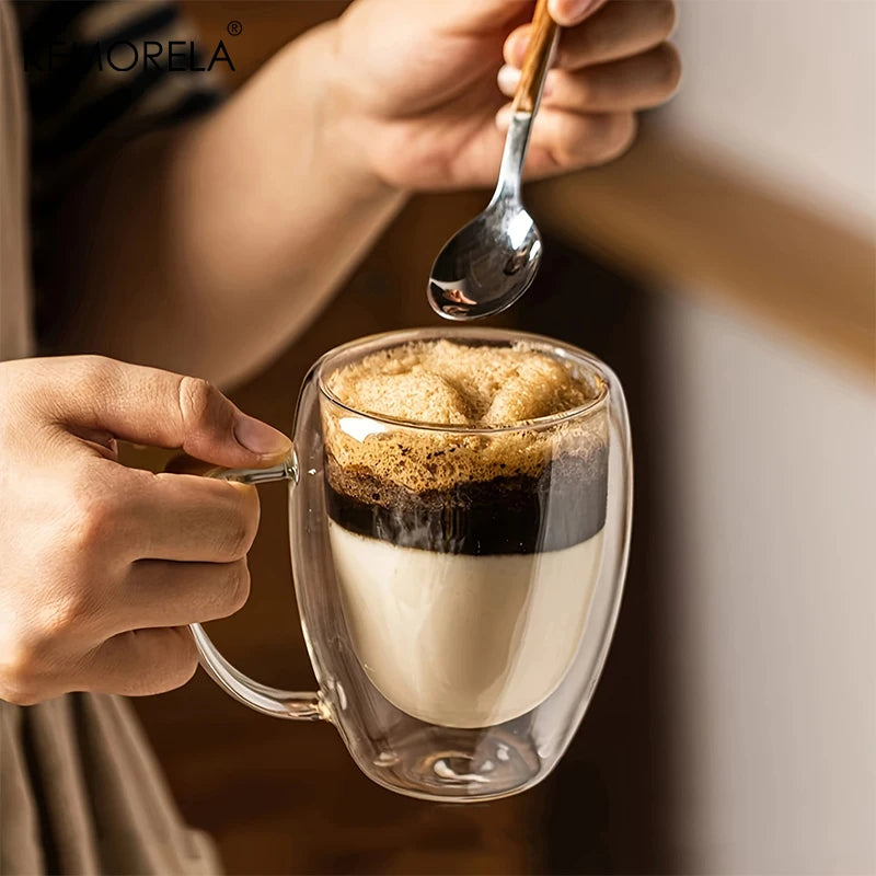 Double Wall Glass Coffee Mugs