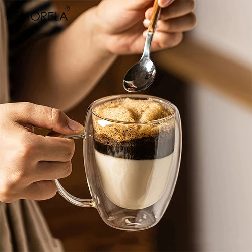 Double Wall Glass Coffee Mugs