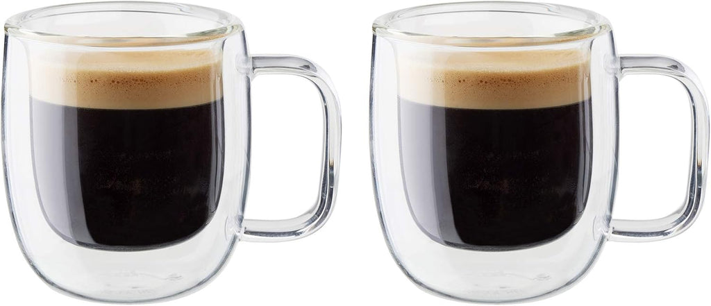 Sorrento plus 2-Pc Double-Wall Glass Espresso Mug Set