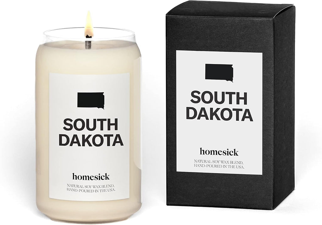Premium Scented Candle, South Dakota - Scents of River Water, Lavender, Rosemary, 13.75 Oz, 60-80 Hour Burn, Natural Soy Blend Candle Home Decor, Relaxing Aromatherapy Candle