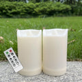 2PCS LED Flameless Candles Battery Operated Outdoor LED Lights Home Decor
