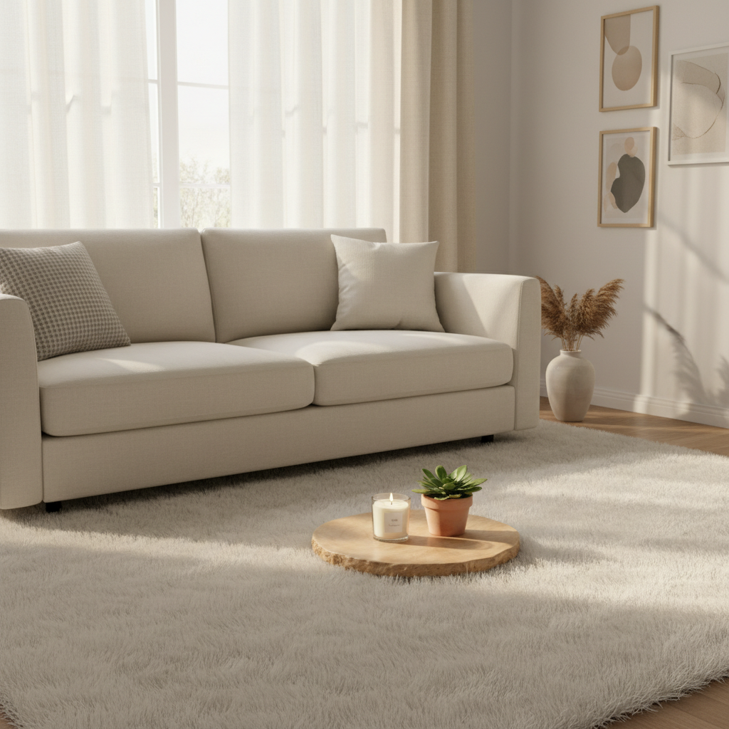 Faux Fur Rug - Living Room