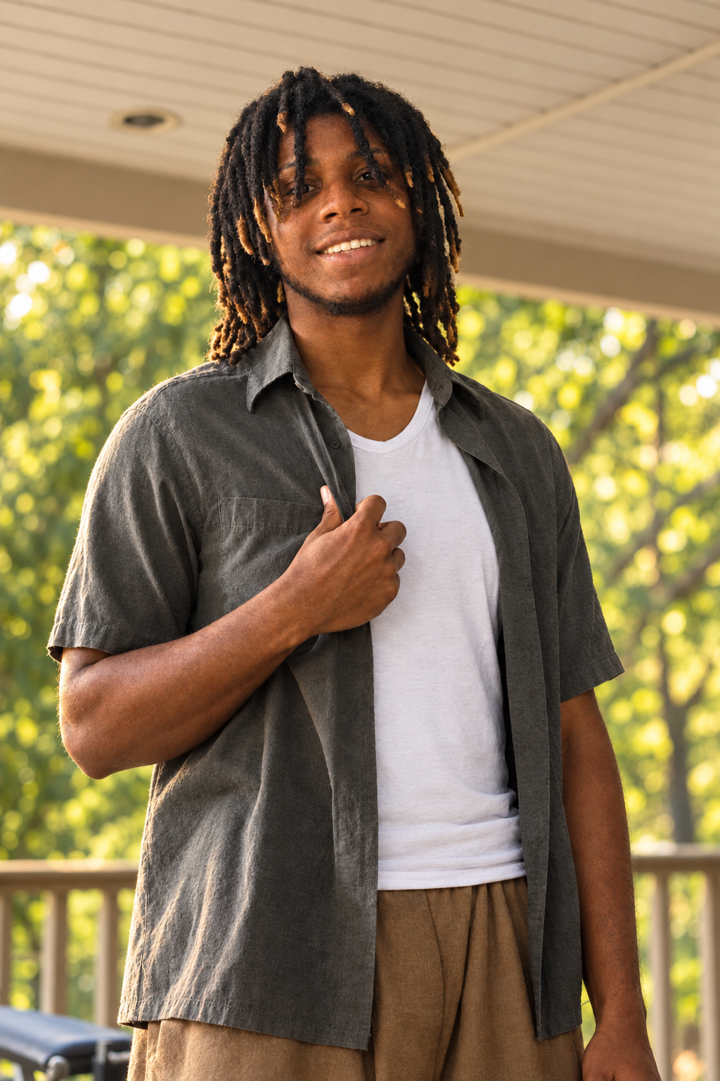 Naturally relit My Homi founder portrait