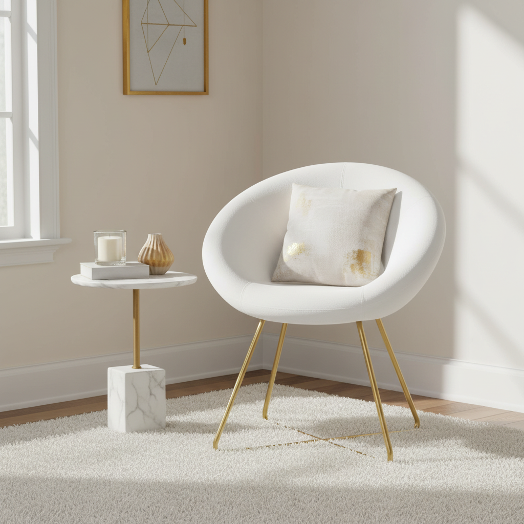SAFAVIEH Velvet Chair Lifestyle